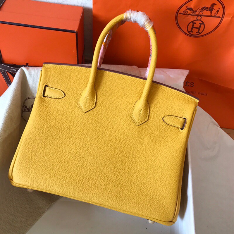 Hermes Birkin 35CM Togo Leather Handbag Yellow